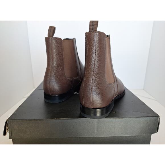Coach Graham Chelsea Boots Mahogany Brown Leather Men’s 10 D | New in Box - Picture 2 of 8